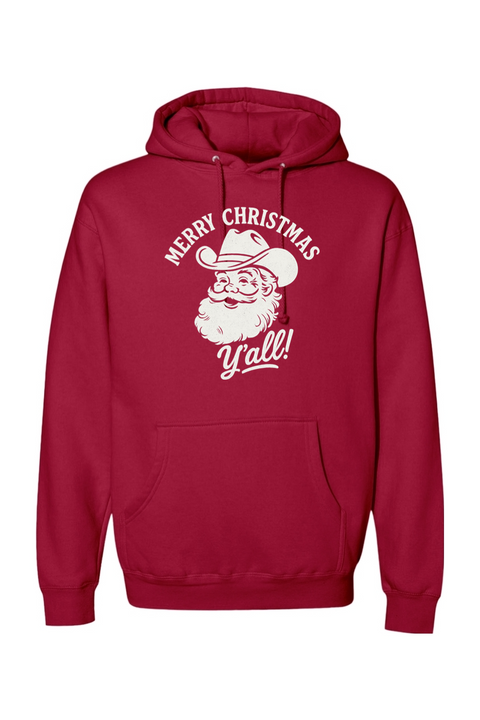 Red Christmas hoodie with 
