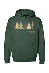 Pine green Christmas hoodie with 