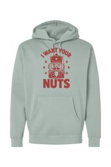Light green funny Christmas hoodie with 