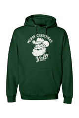 Dark green Christmas hoodie with 