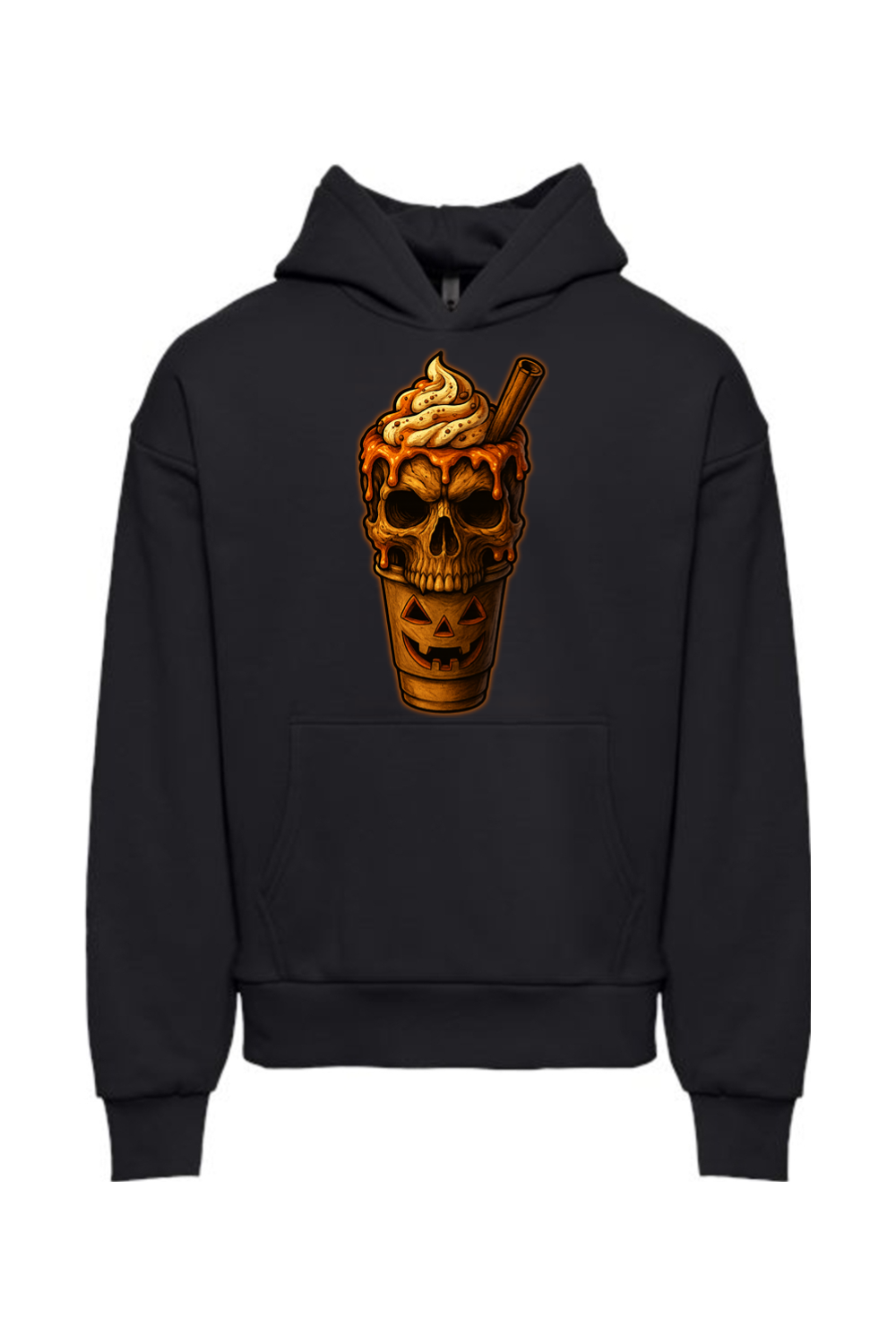 Pumpkin Spice Skull Hoodie