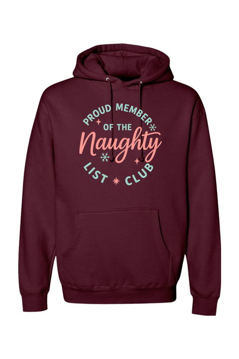 Maroon Christmas hoodie with 