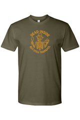 Olive green Thanksgiving t-shirt with 