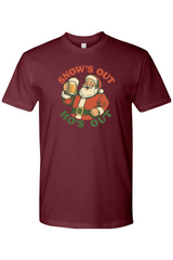 Maroon Christmas t-shirt with 