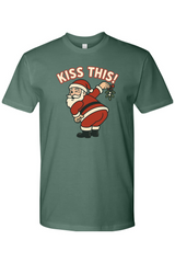 Pine green Christmas t-shirt with 