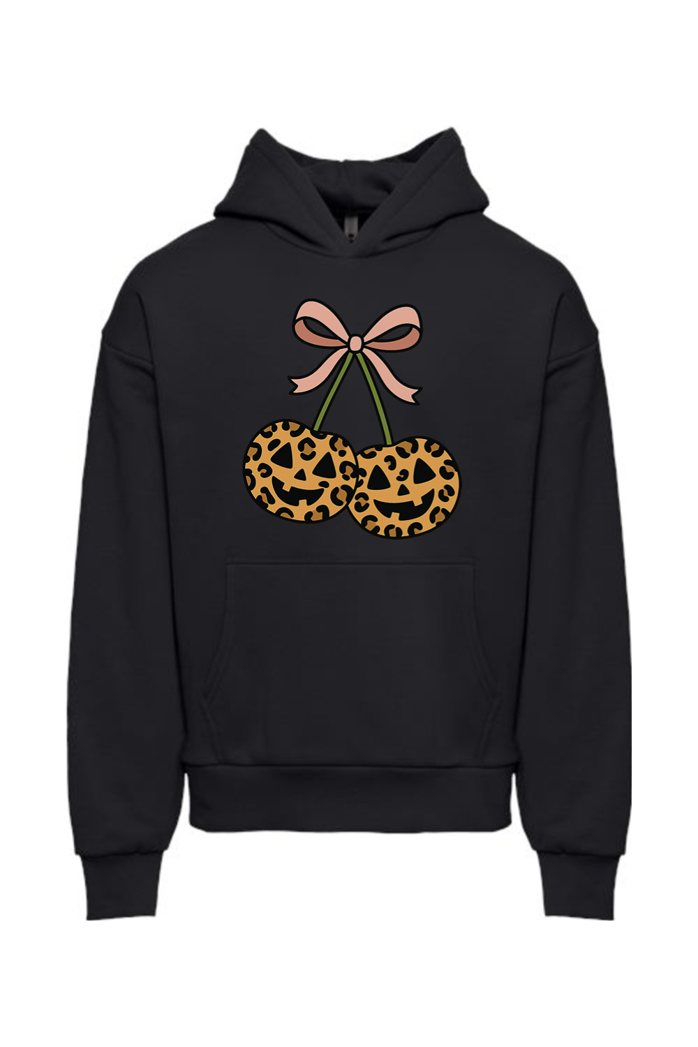 Leopard Cherry Jack-o-Lantern Hoodie