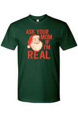 Dark green Christmas t-shirt with 