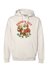Beige Christmas hoodie with 
