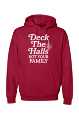 Red Christmas hoodie with 