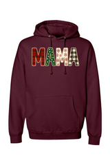Maroon Christmas hoodie with 