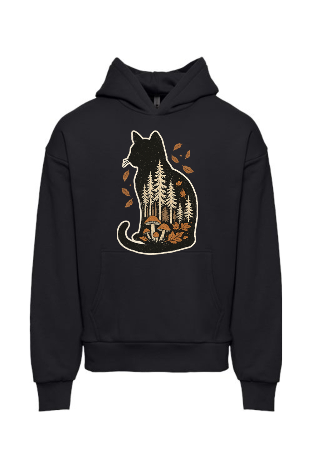Cat of Autumn Leaves Hoodie