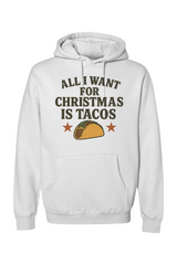 White Christmas hoodie with 