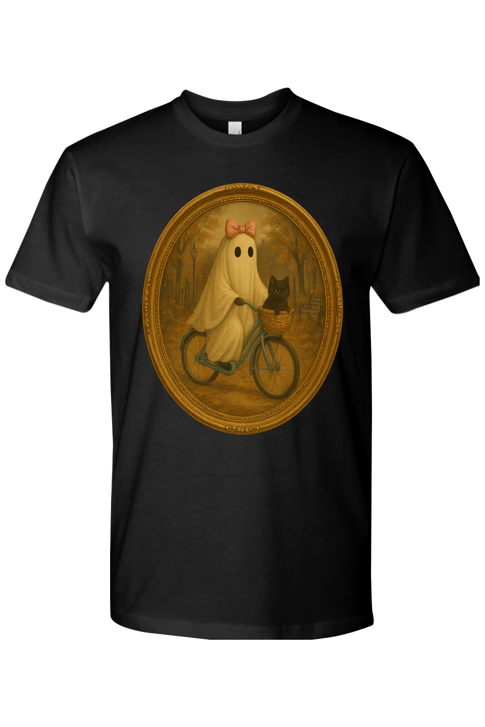 Girlie Ghost Fall Bike Ride T-Shirt