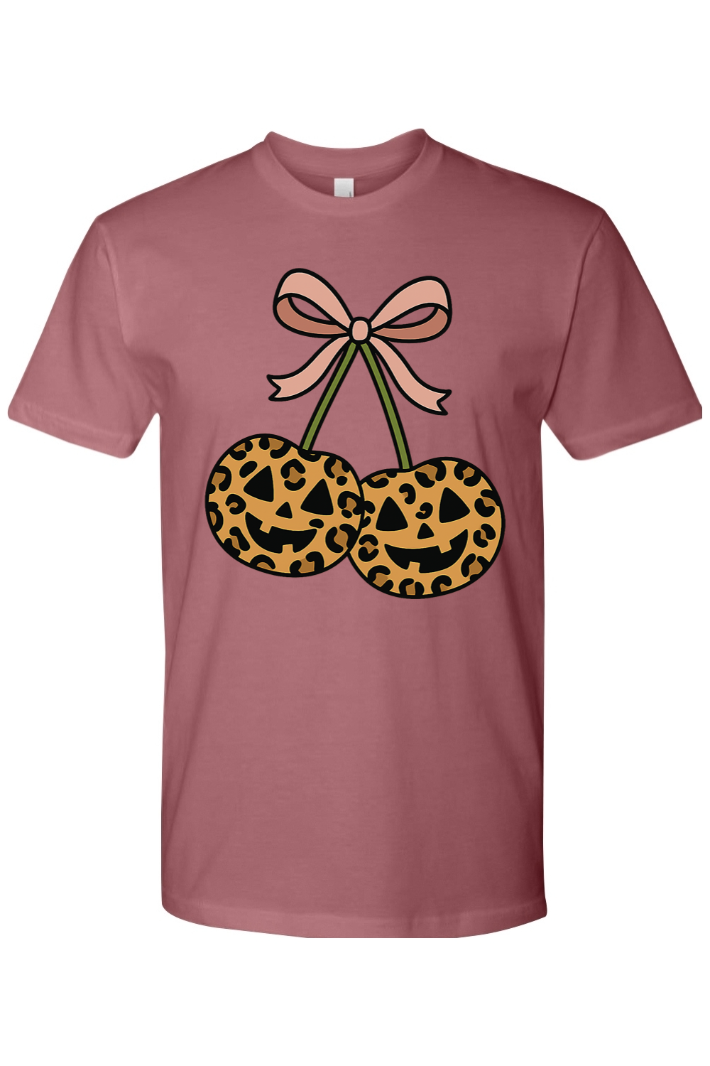 Leopard Cherry Jack-o-Lantern T-Shirt