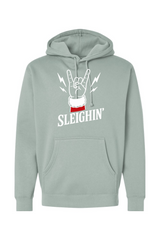 Light green Christmas hoodie with 