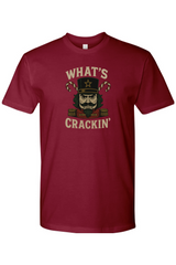 Burgundy Christmas t-shirt with 