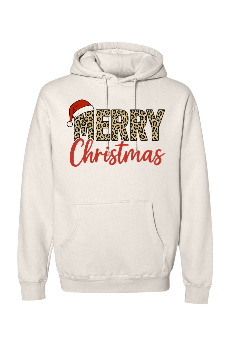 Cream Christmas hoodie with 
