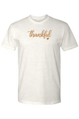 Light cream Thanksgiving t-shirt with 