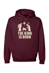 Maroon religious Christmas hoodie with 