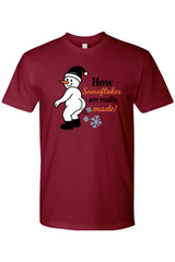 Burgundy Christmas t-shirt with 