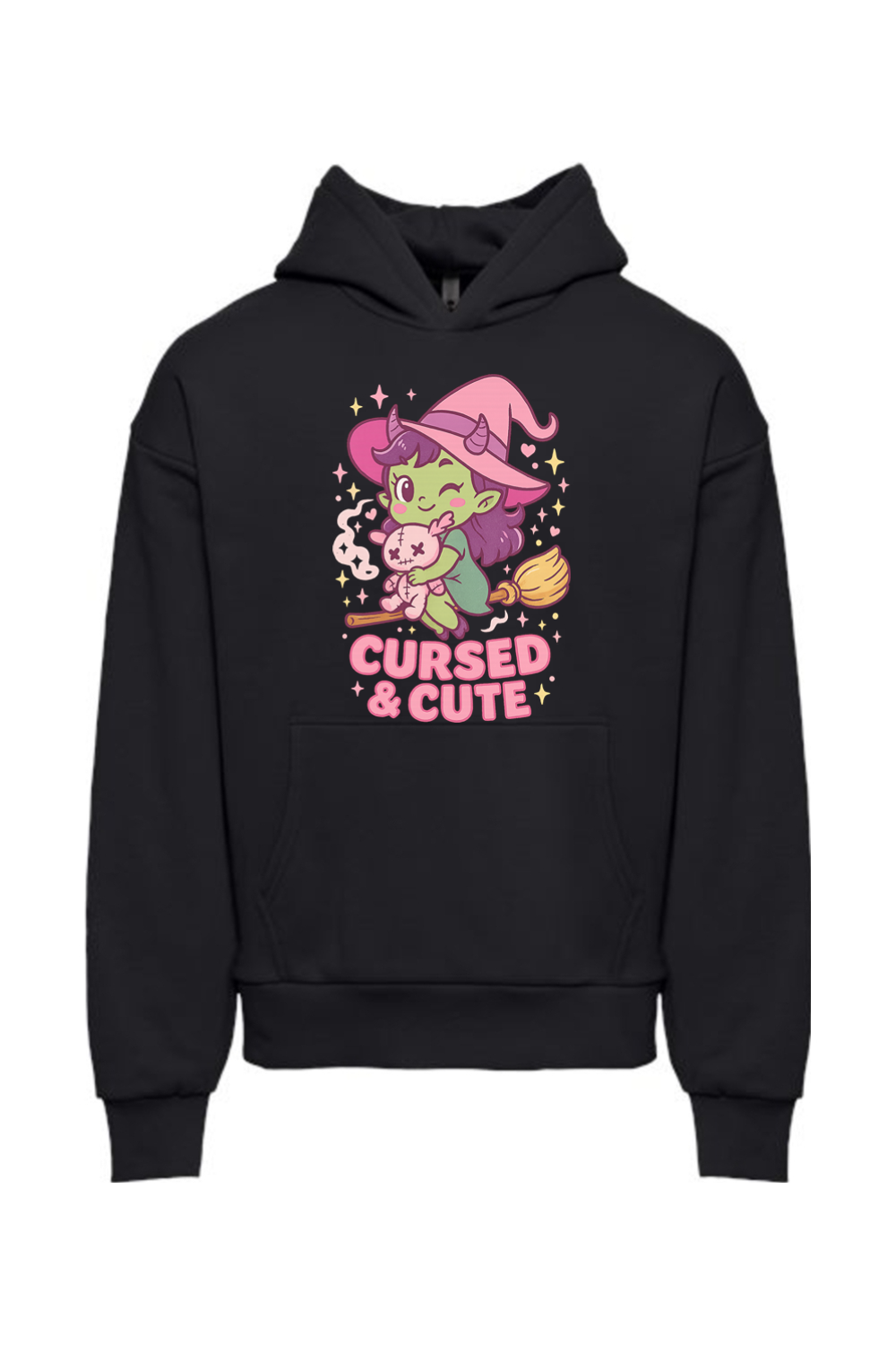 Cursed & Cute Witch Hoodie