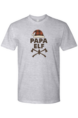 Heather gray Christmas t-shirt with 