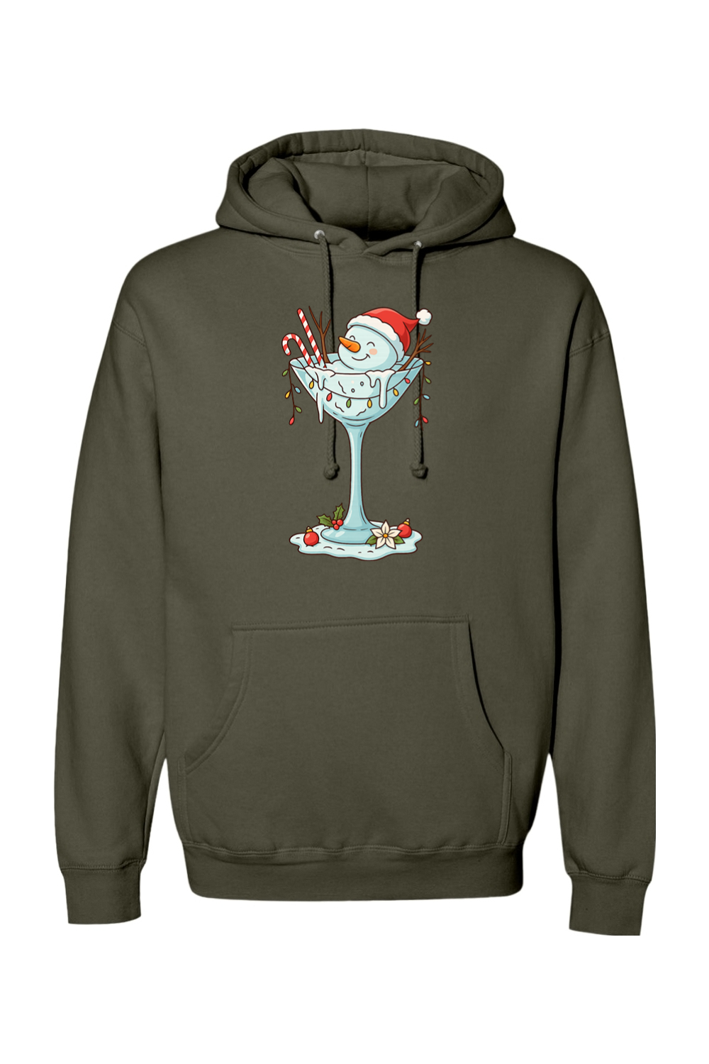 Melted Martini Snowman Hoodie