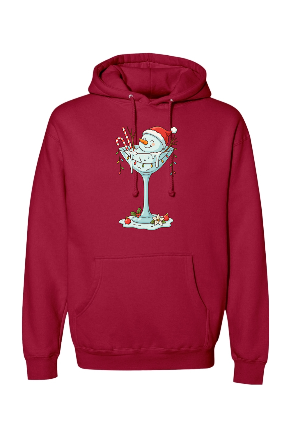 Melted Martini Snowman Hoodie