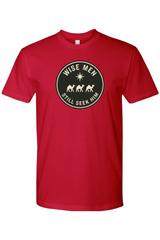 Red religious Christmas t-shirt with 
