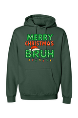 Pine green Christmas hoodie with 