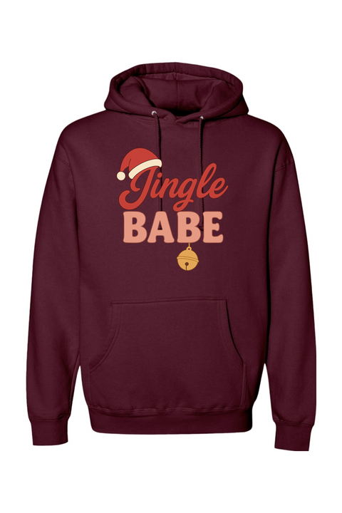 Maroon Christmas hoodie with 