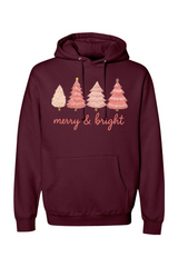 Maroon Christmas hoodie with 