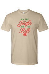 Dark beige Christmas t-shirt with 