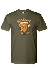 Olive green Thanksgiving t-shirt with 