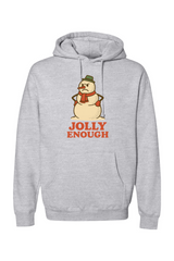 Heather gray vintage Christmas hoodie with 