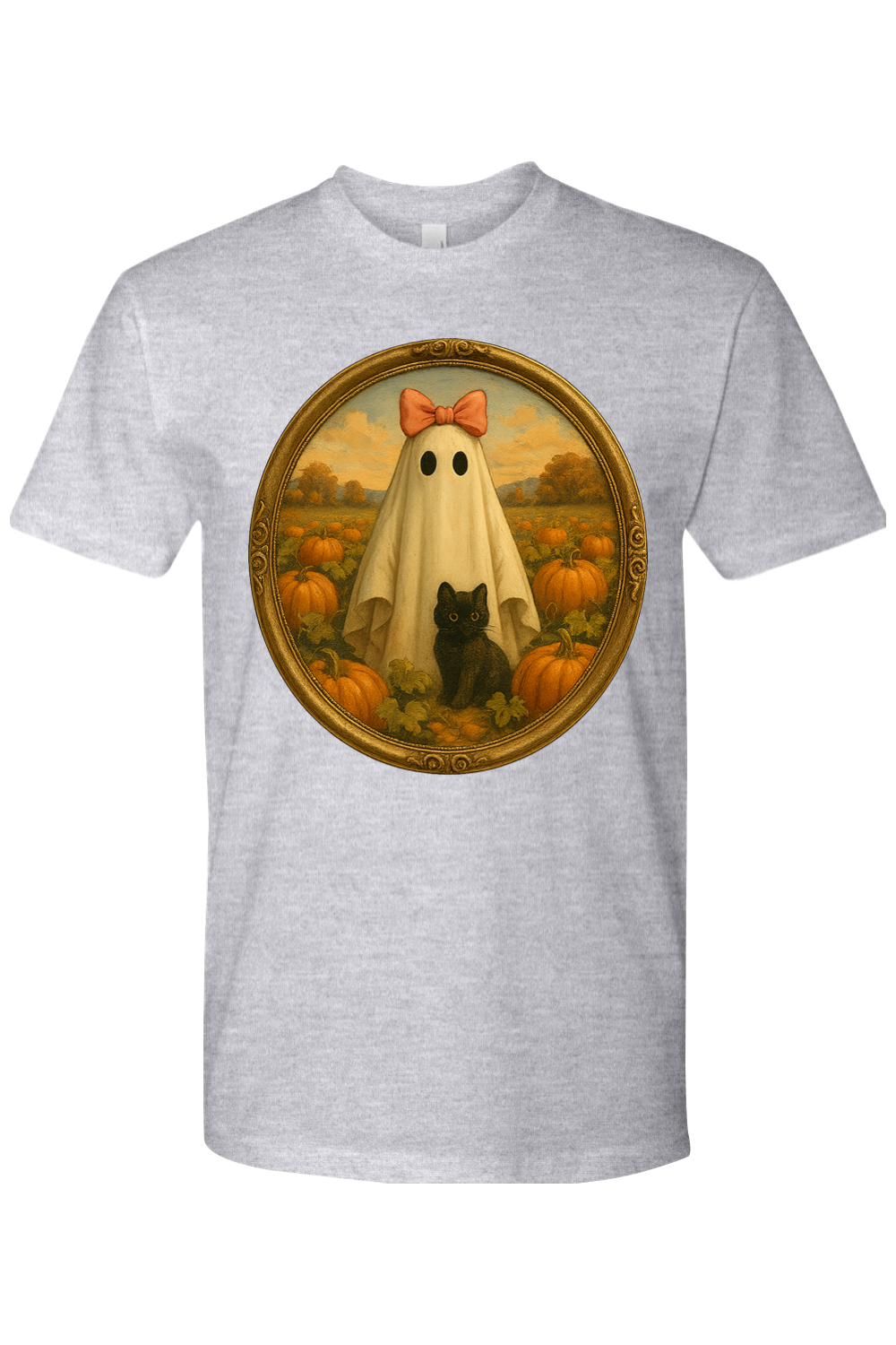 Girlie Ghost Pumpkin Patch T-Shirt