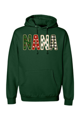 Green Christmas hoodie with 