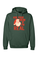 Pine green Christmas hoodie with 