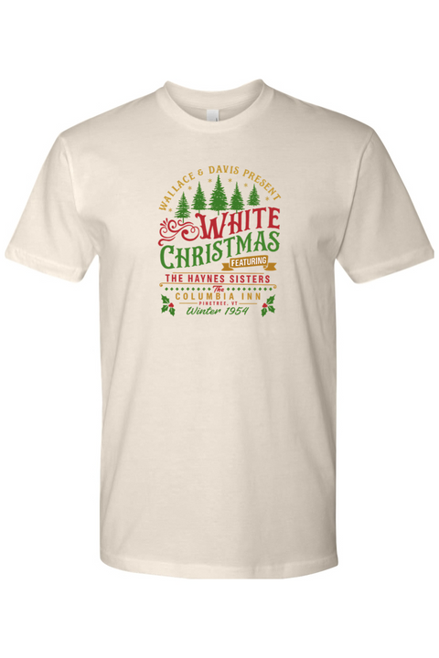 Beige Christmas T-shirt with 