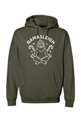 Olive green Christmas hoodie with 