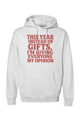 White Christmas hoodie with 