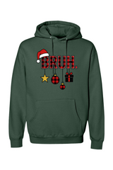Pine green Christmas hoodie with 