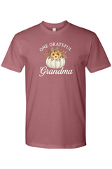 Mauve dark pink Thanksgiving t-shirt with 