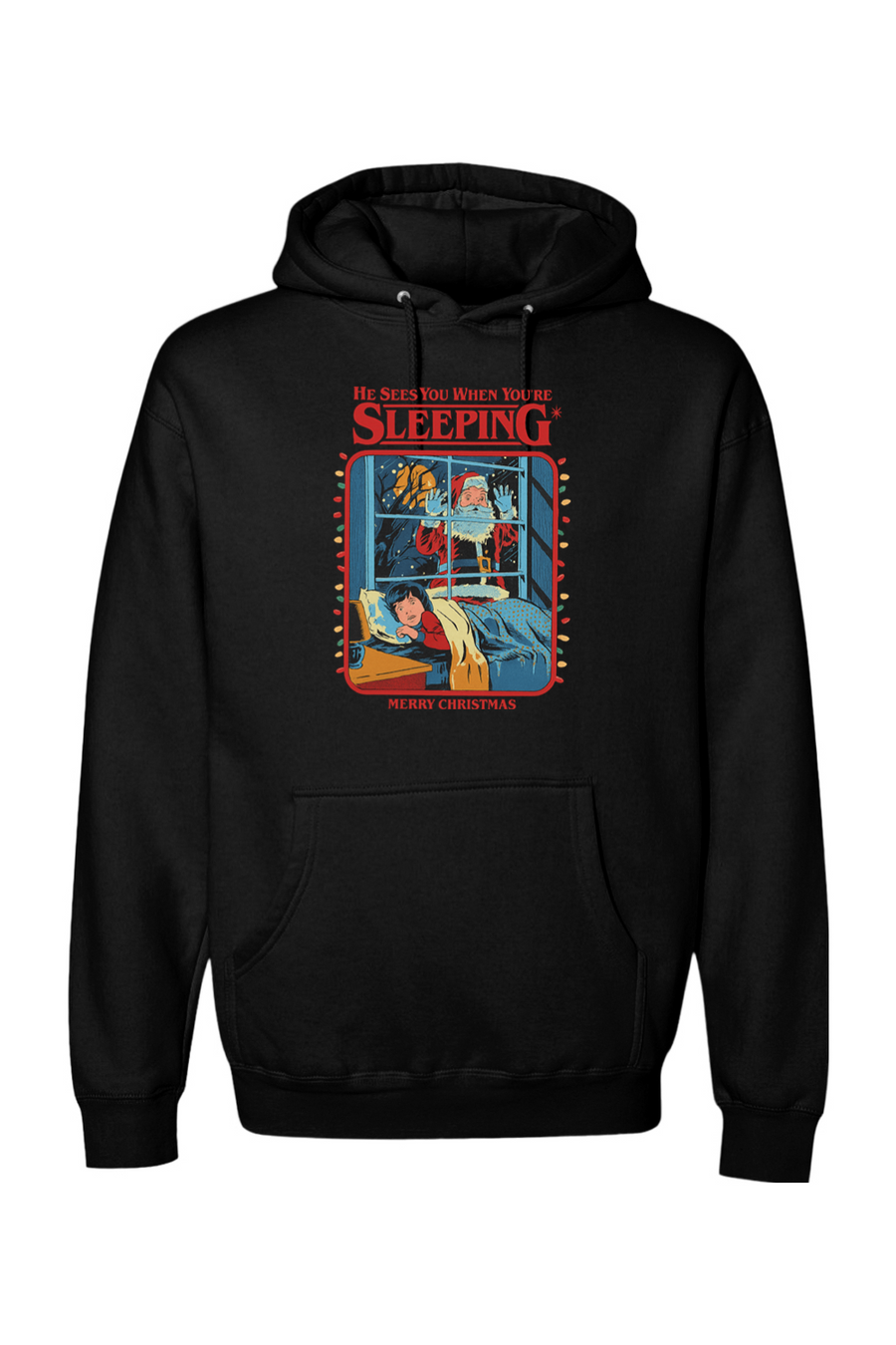 Black Christmas hoodie with 