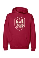 Red religious Christmas hoodie with 