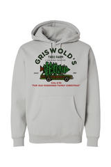Gray Christmas hoodie with 