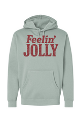 Light green Christmas hoodie with 