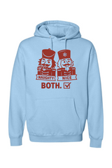 Light blue funny Christmas hoodie with 