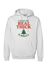 White Christmas hoodie with 