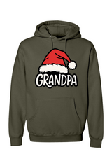 Olive green Christmas hoodie with 